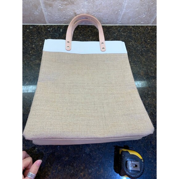 Brighton Let Love Grow Burlap Tote Bag Like New - Picture 4 of 7
